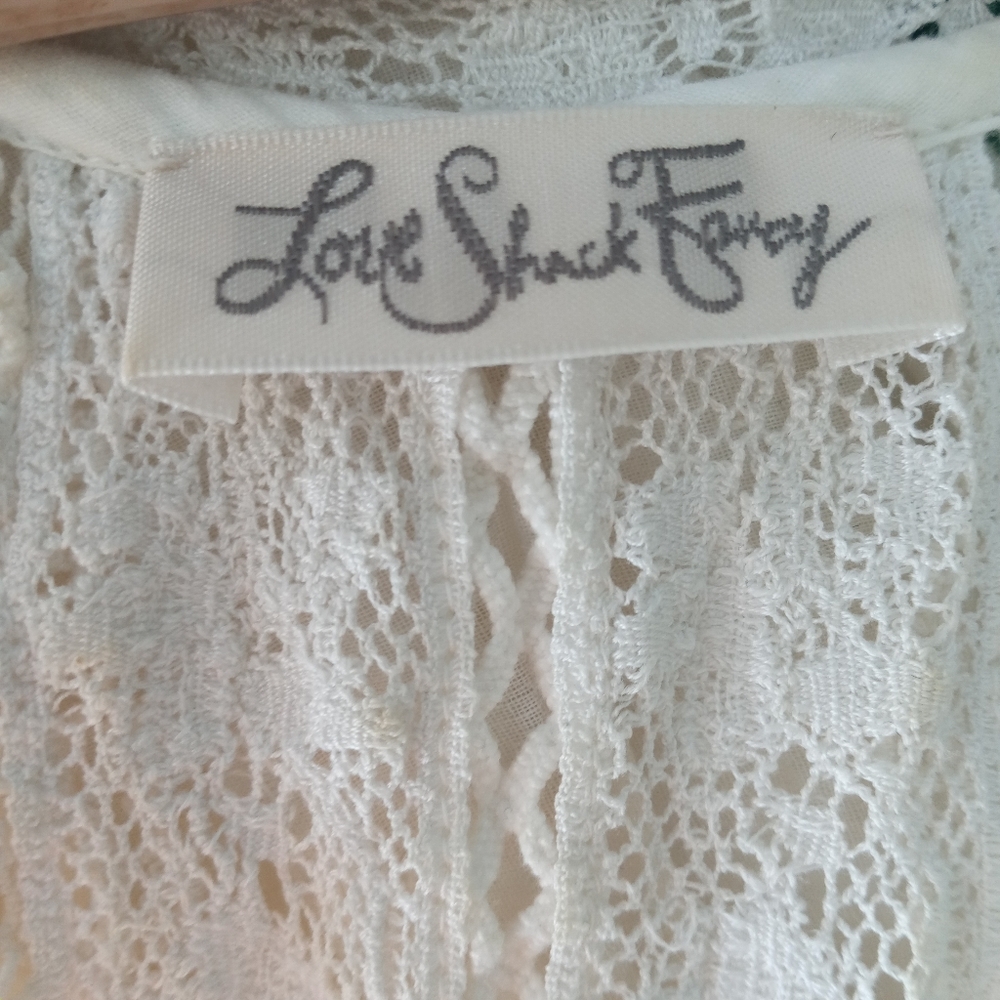 LoveShackFancy Small Embroidered Lace Dress - Picture 2 of 15